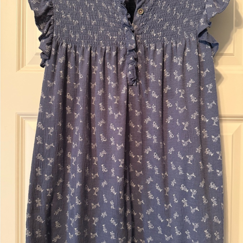Matilda Jane Blue Smocked Top